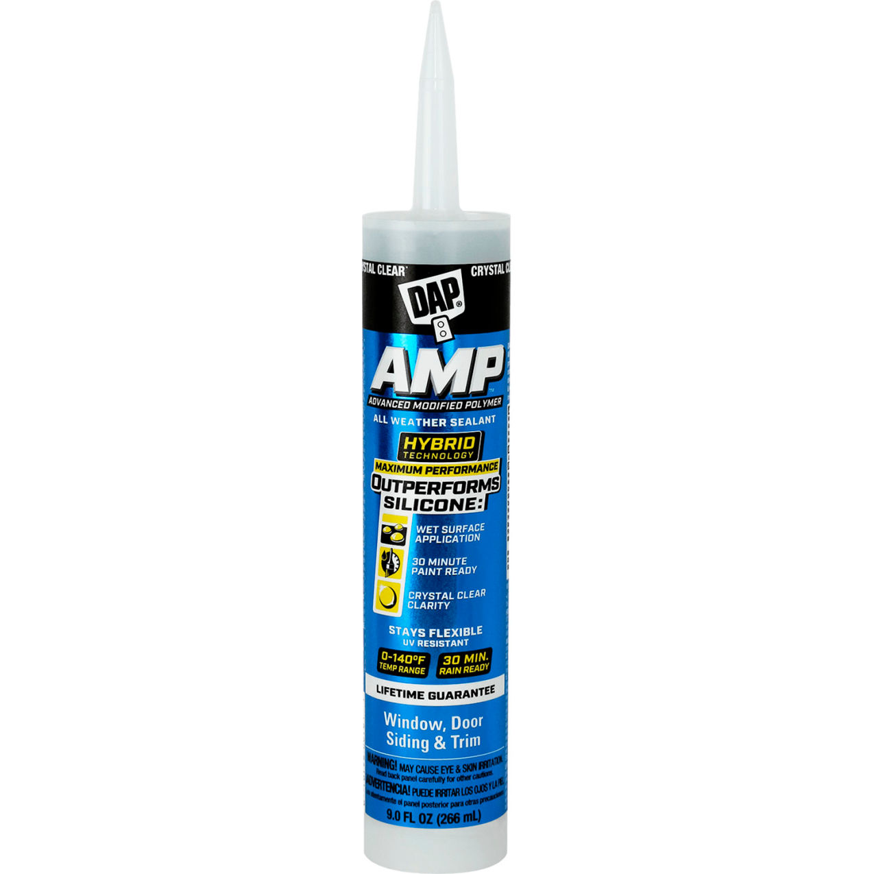 Advanced Waterproof Window Sealant, 9 fl. oz., Clear, Pack of 12