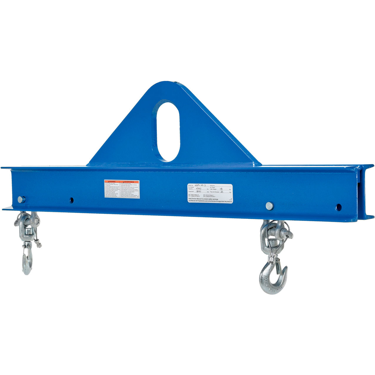 Steel Economy Spreader Beam, 4000 lb Capacity, 36"L