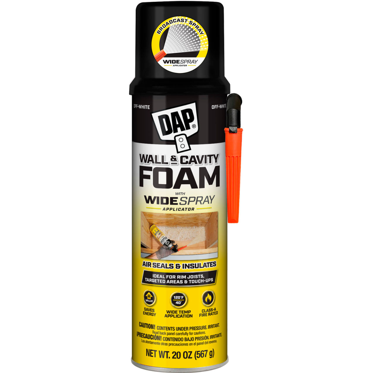 Wall & Cavity Insulating Spray Foam, 20 oz., Tan