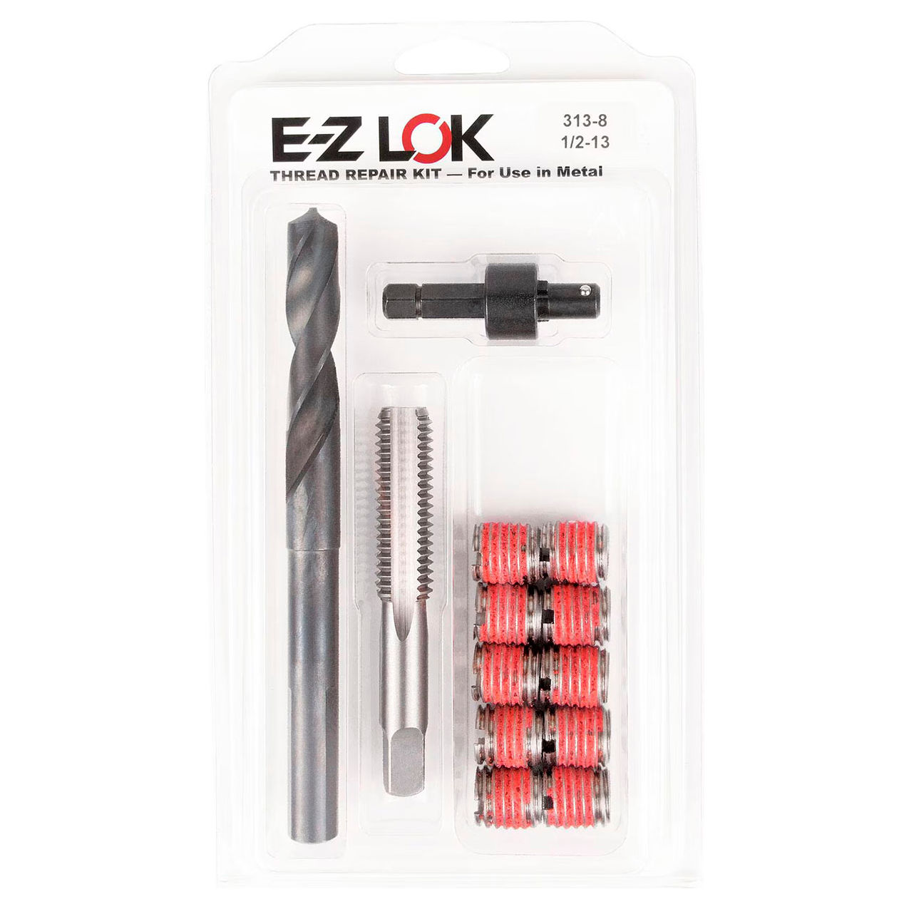 Thread Repair Kit For Metal, Thin Wall, Stainless Steel, 1/2-13 x 5/8-18