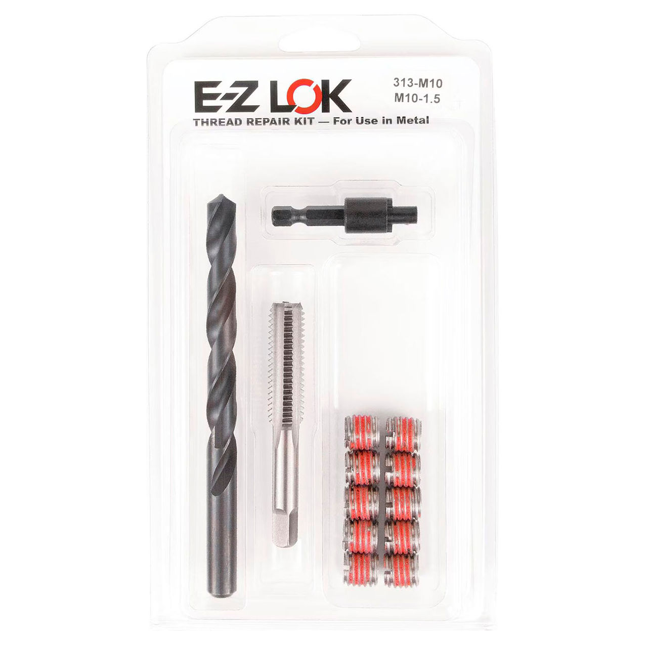 Thread Repair Kit For Metal, Thin Wall, Stainless Steel, M10-1.5 x 1/2-20