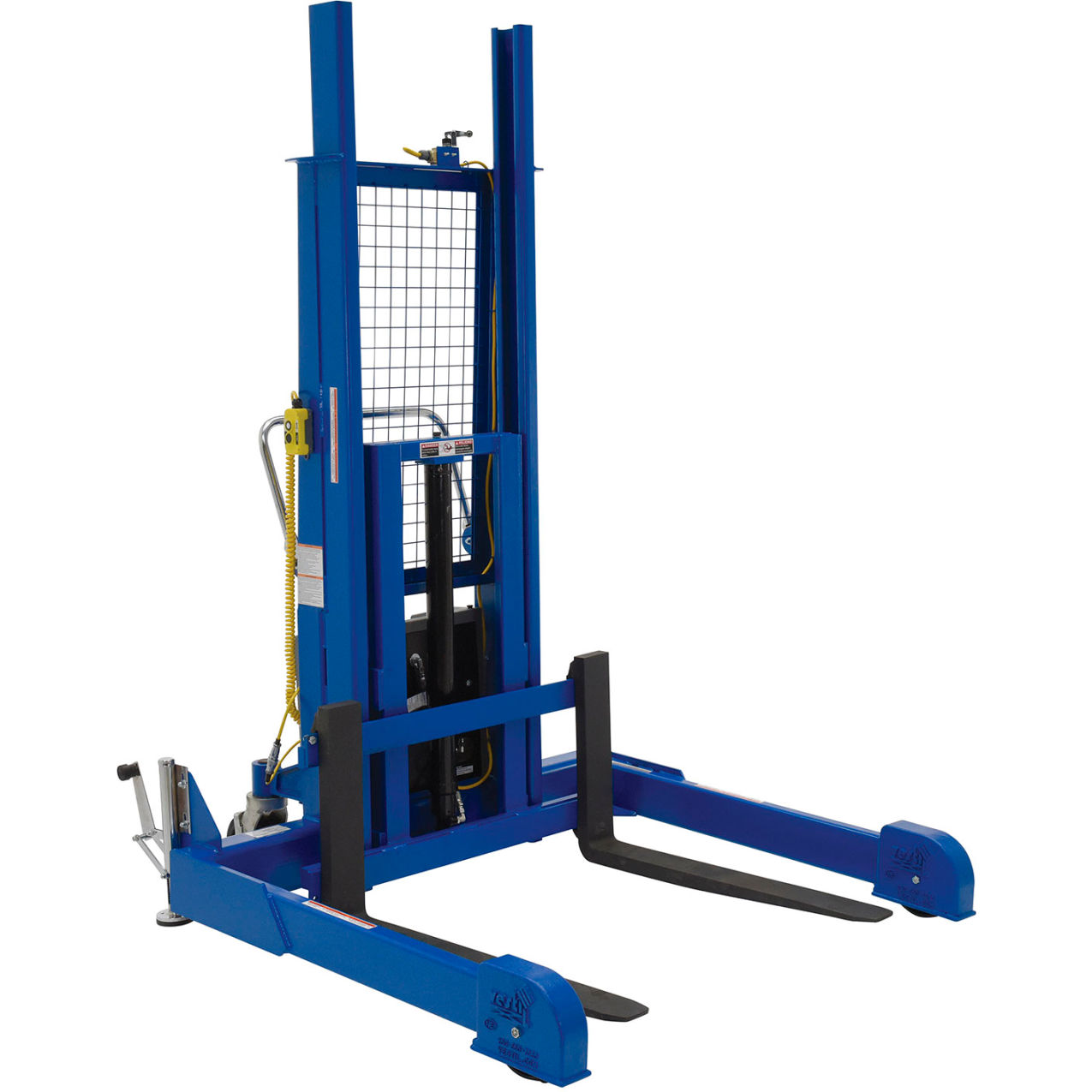 Steel Pallet Master/Server Stacker, DC Powered, 60" Lift, 4000 lb. Capacity