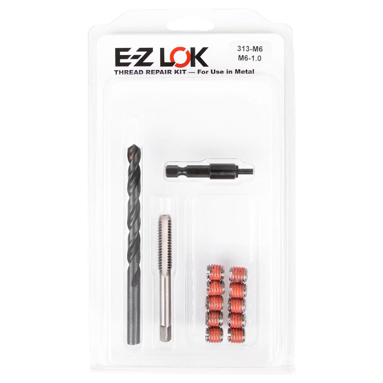 Thread Repair Kit For Metal, Thin Wall, Stainless Steel, M6-1.0 x 3/8-24