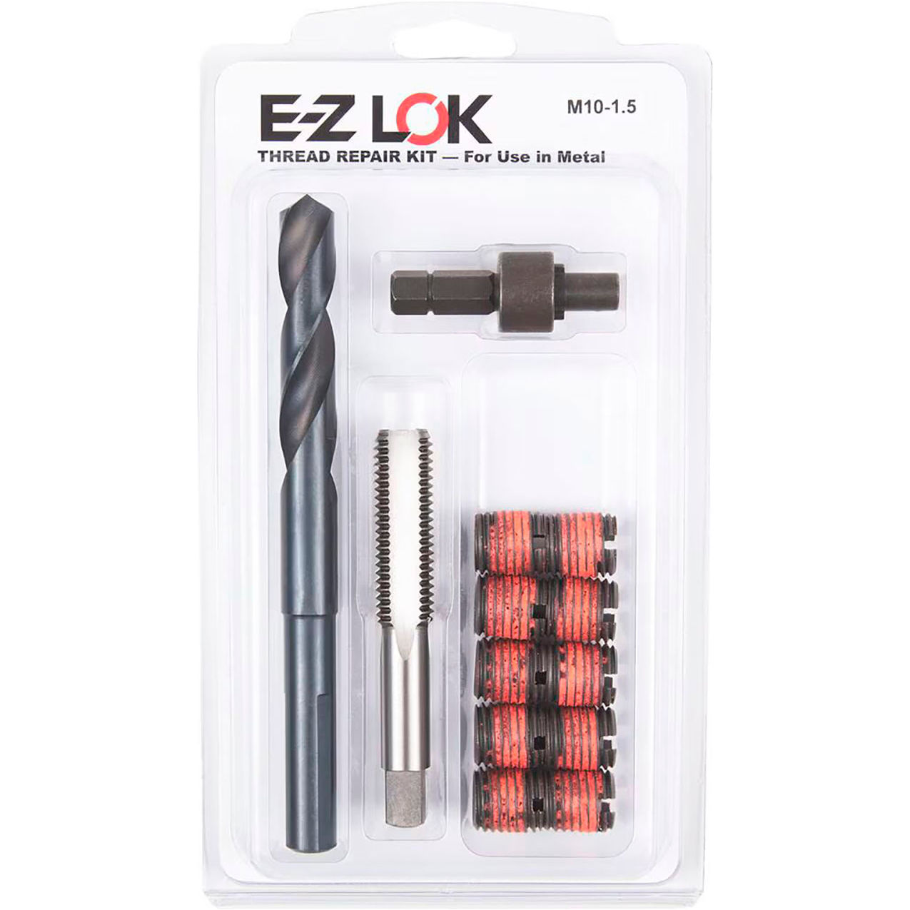 Thread Repair Kit For Metal, Standard Wall, M10-1.5 x M16-2.0