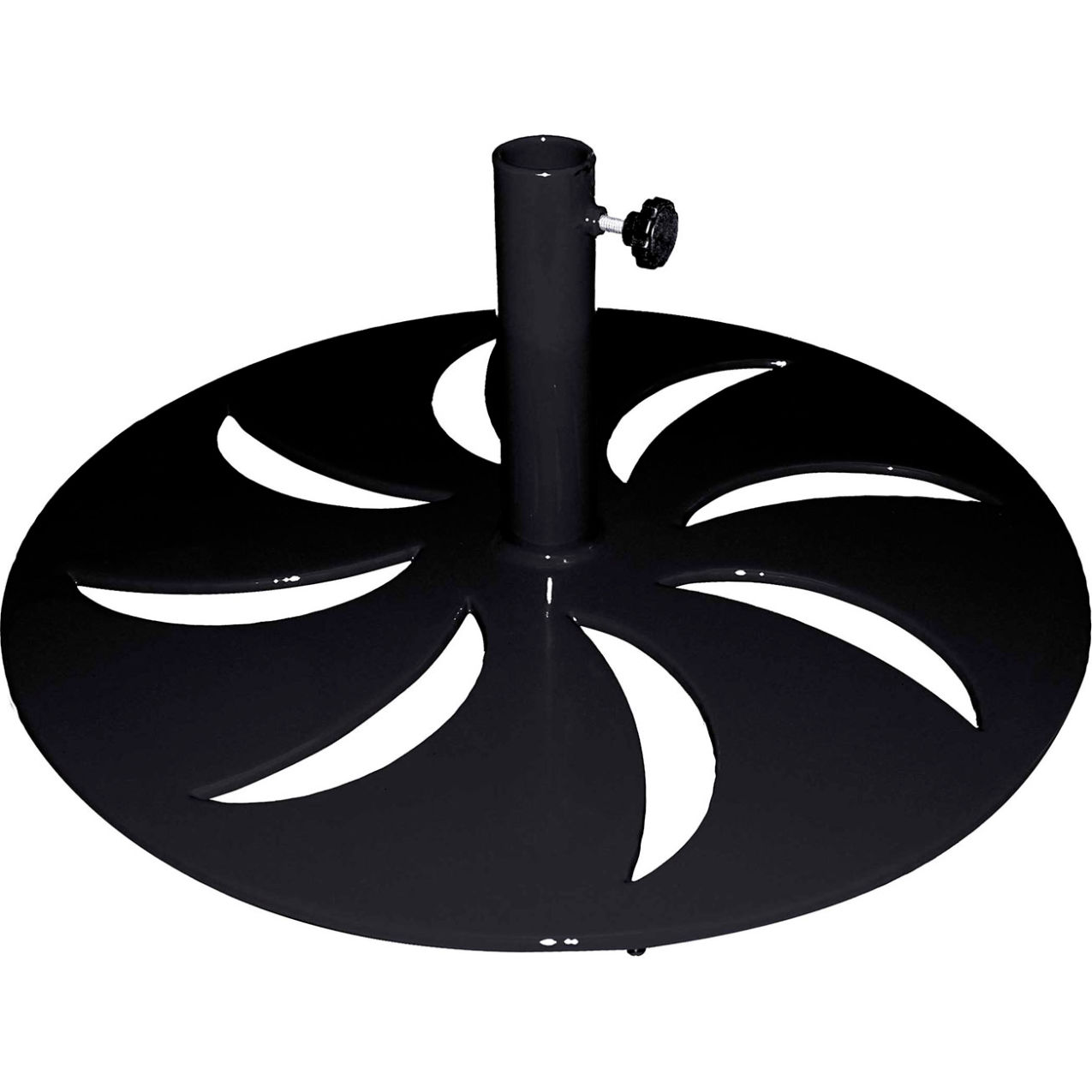 Round Freestanding Umbrella Base, 25 lb., Black
