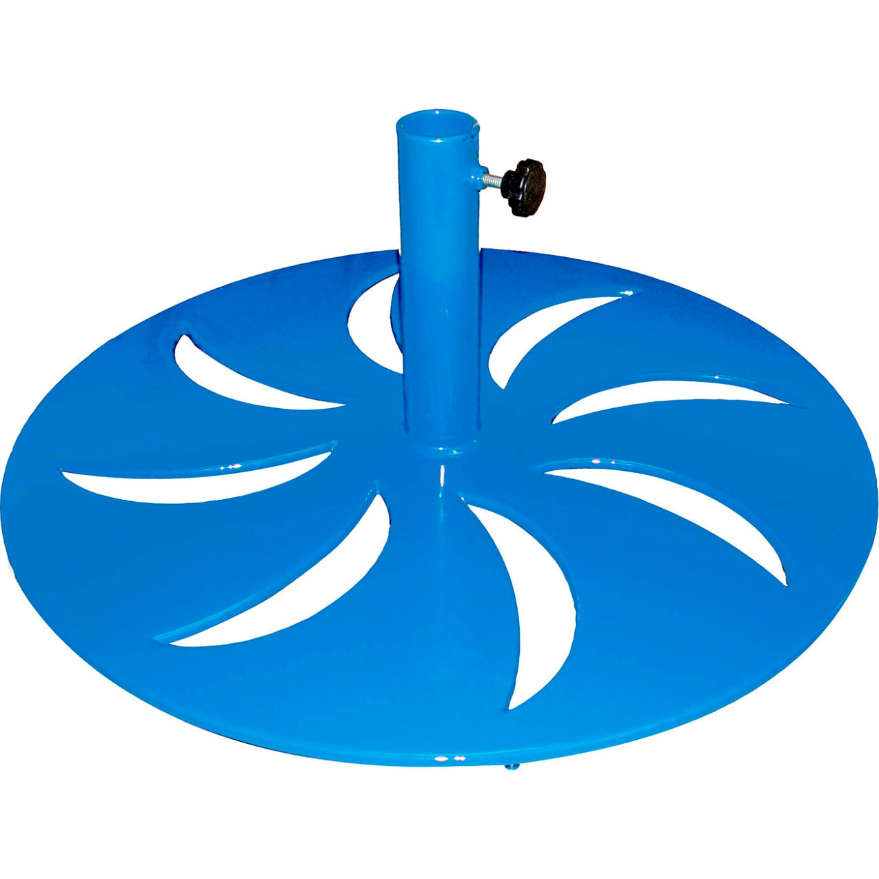 Round Freestanding Umbrella Base, 25 lb., Blue