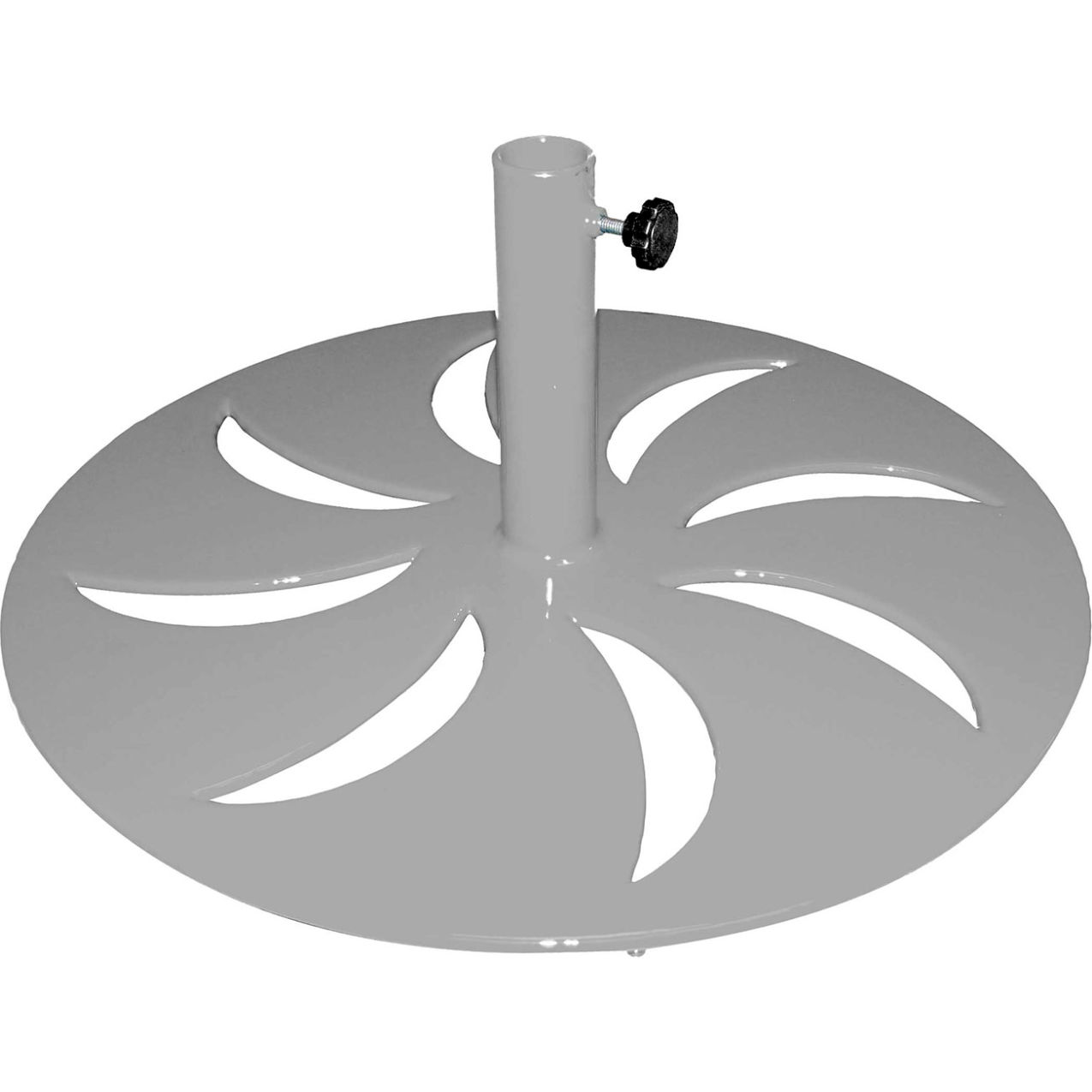 Round Freestanding Umbrella Base, 25 lb., Gray