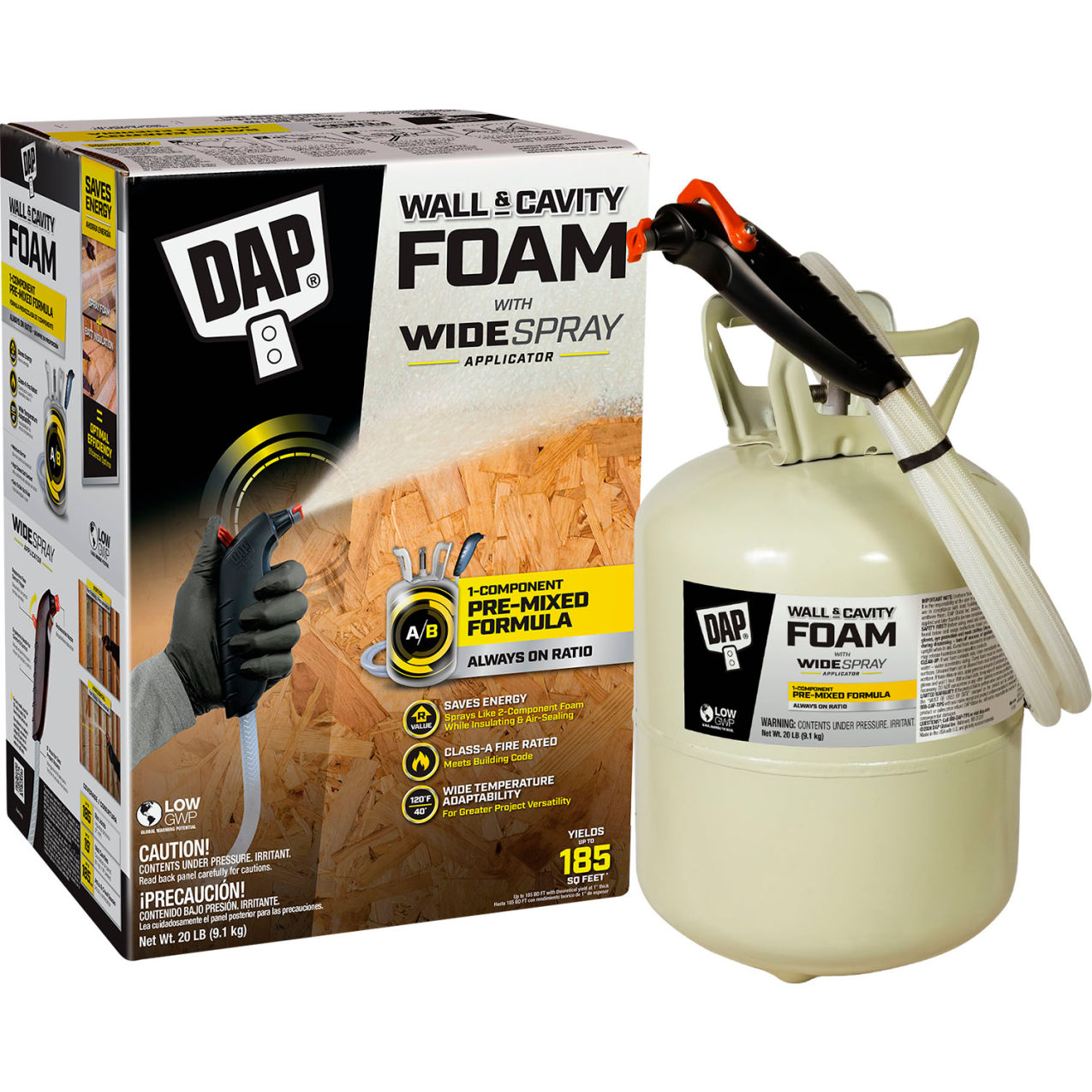 Wall & Cavity Foam, 10.5 lb., Tan