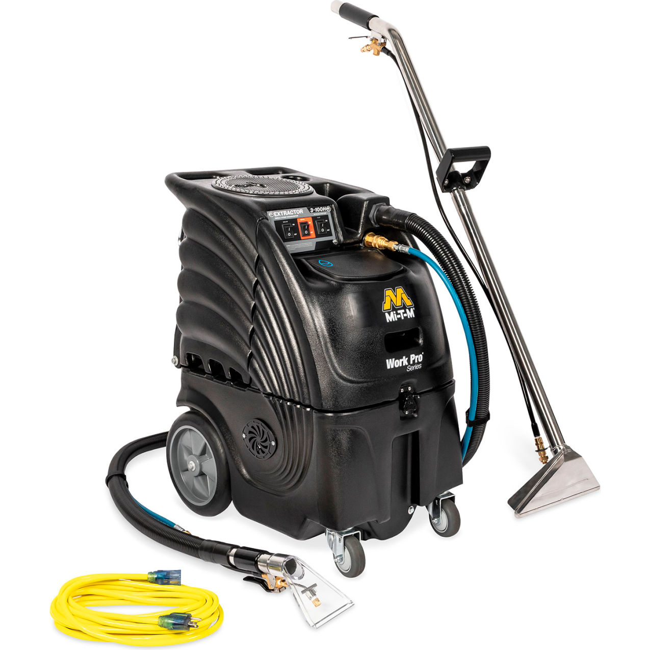 6 Gallon Heated Carpet Extractor, 3-Stage, 1284 Watt, 100 CFM, 100 PSI