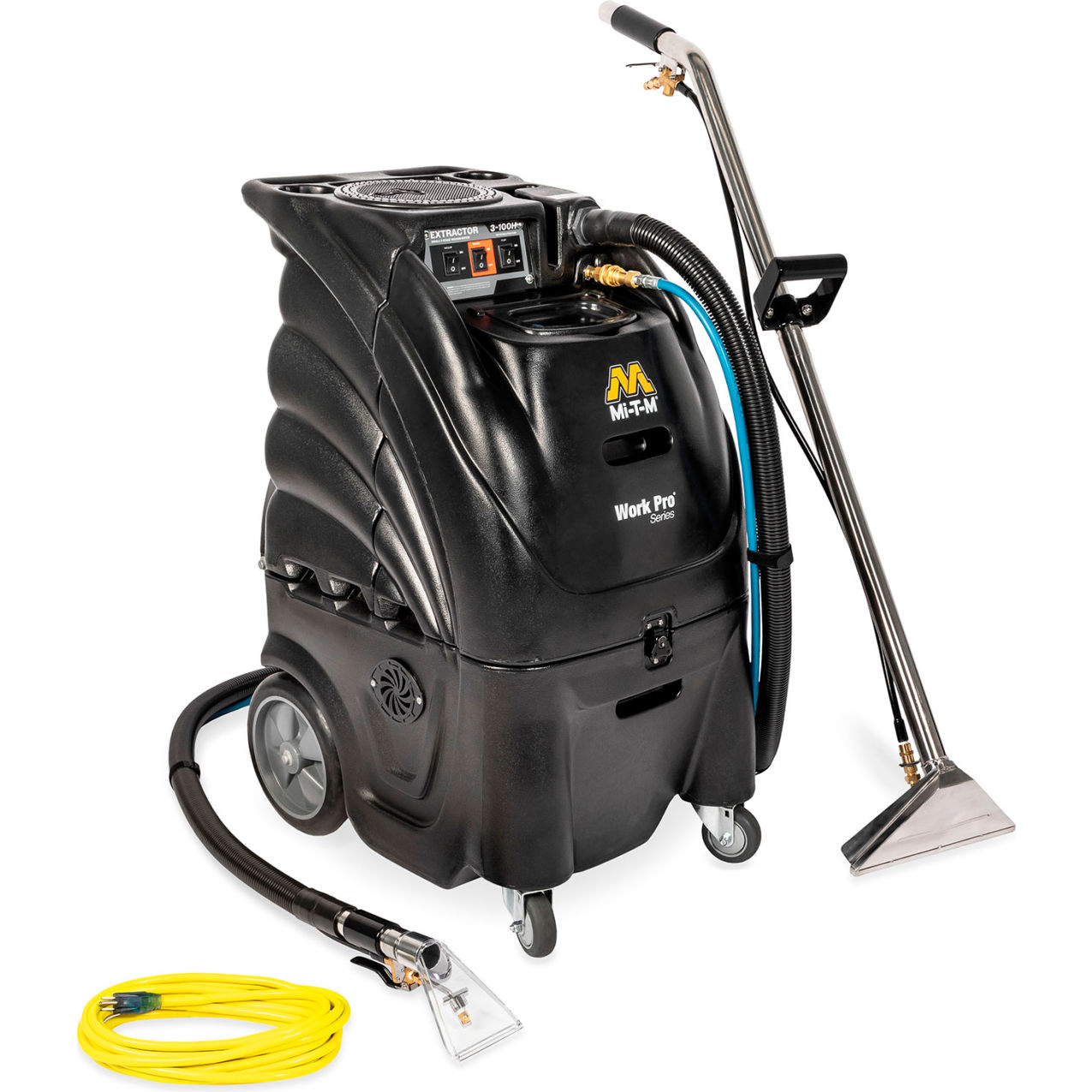 12 Gallon Heated Carpet Extractor, 3-Stage, 1284 Watt, 100 CFM, 100 PSI