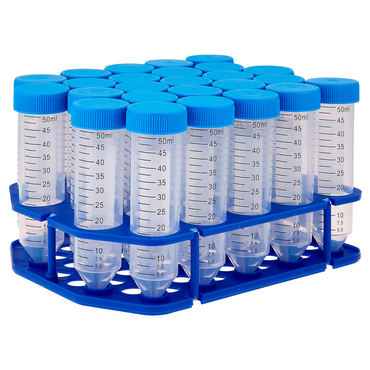 Bio Conical Centrifuge Tube w/ Flat Screw Cap, Non-Sterile, 50mL, 500/Case