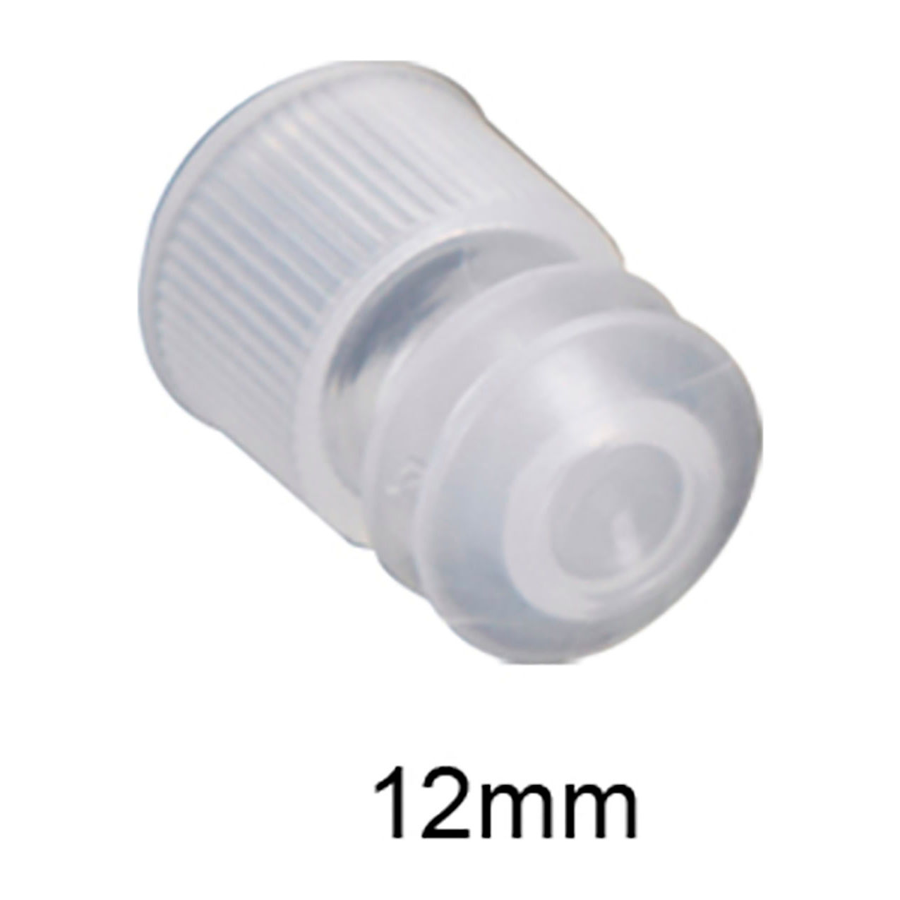 Bio Cap for 12mm Test Tubes, Plug Type, White, 1000/bag