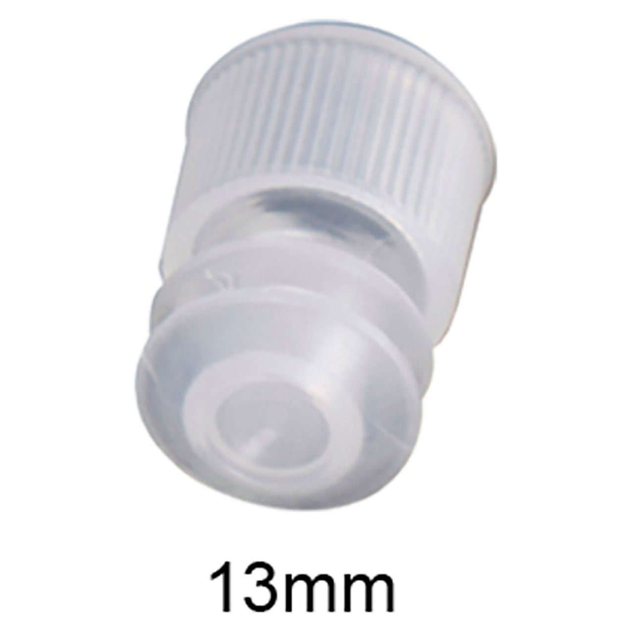 Bio Cap for 13mm Test Tubes, Plug Type, White, 20 bags of 1000, 20,000/Case