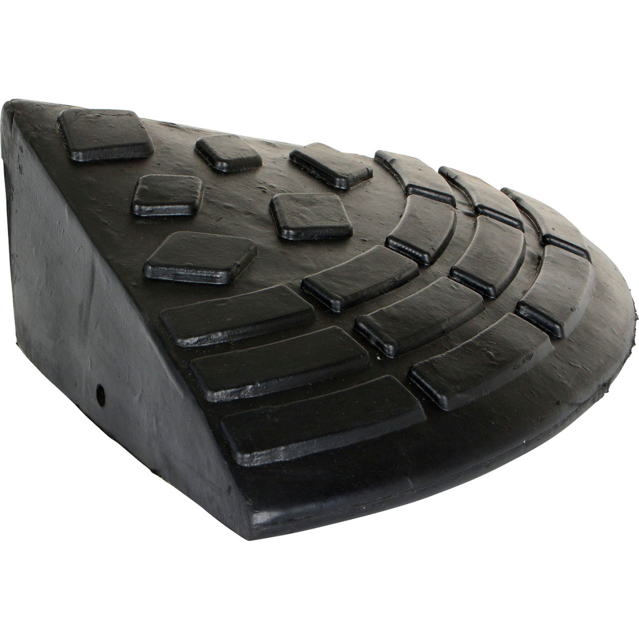 Heavy Duty Rubber Corner Ramp, 9-11/16"L x 9-11/16"W x 3-5/8"H, 4000 lb Capacity