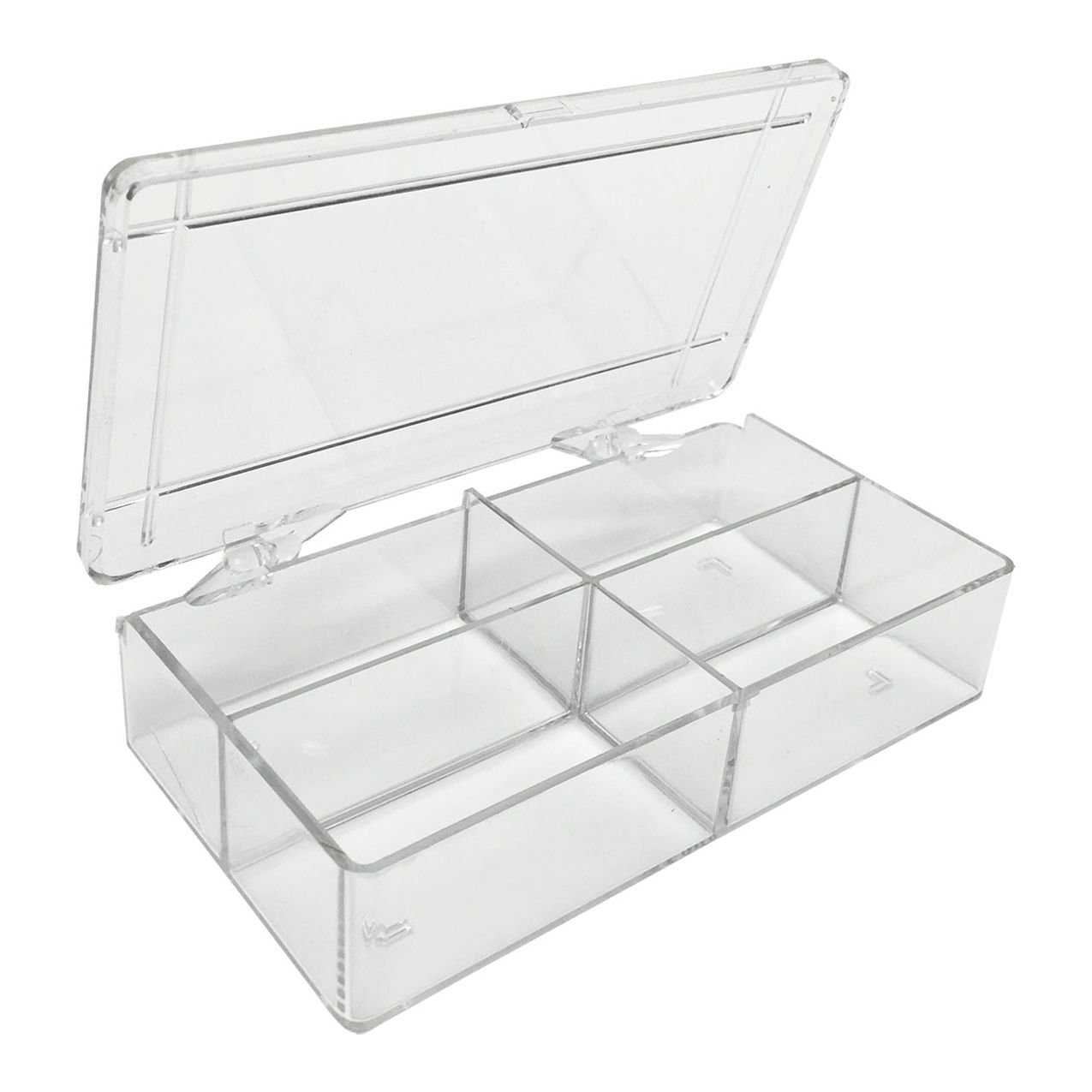 Bio MultiBox 4 Compartments, 1 1/2 x 2-13/16 x 1 1/8", White, Pack Of 6