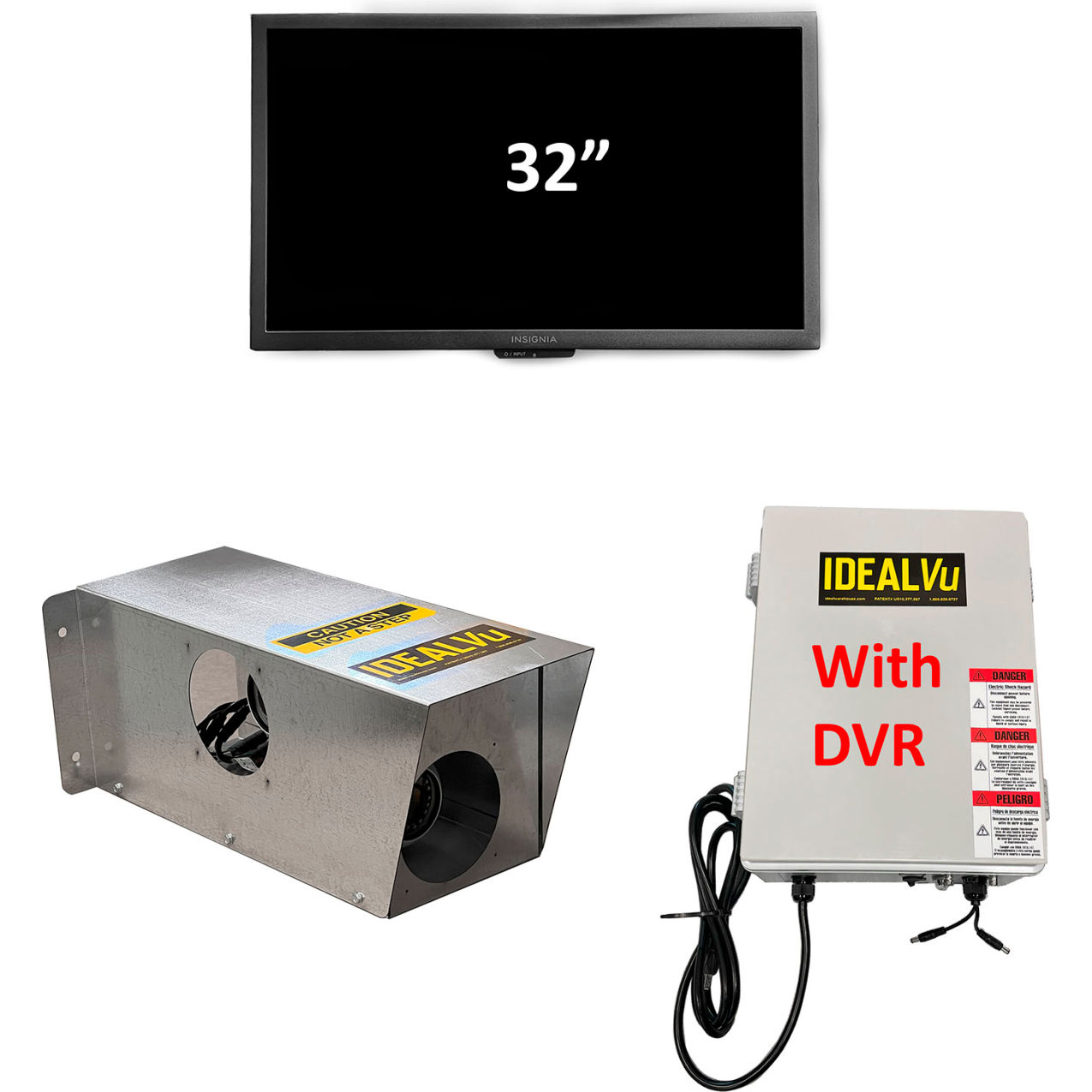 32" Monitor, Dual Camera, DVR
