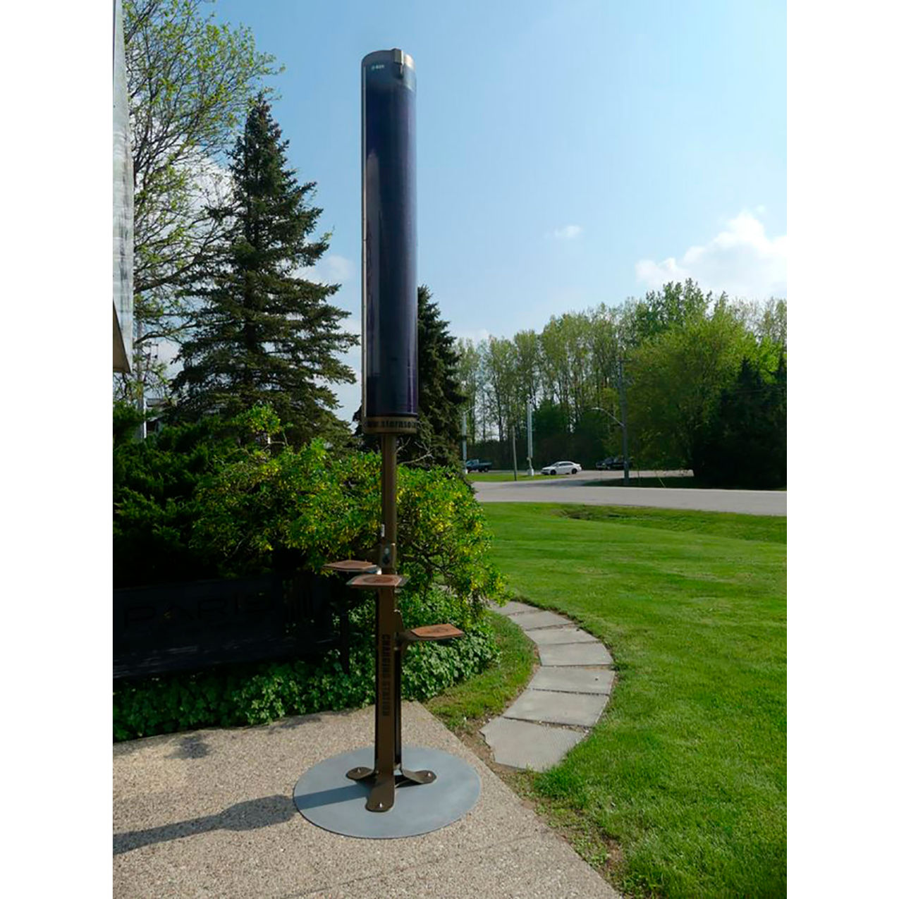 Solar Charge Pole, ADA Compliant, 80W, 12V
