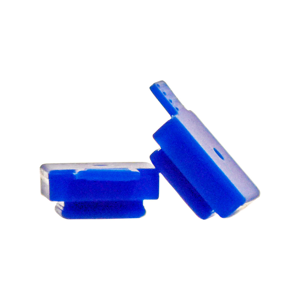 Bio Cuvette Cap/Plug, Square, Blue, Pack of 500