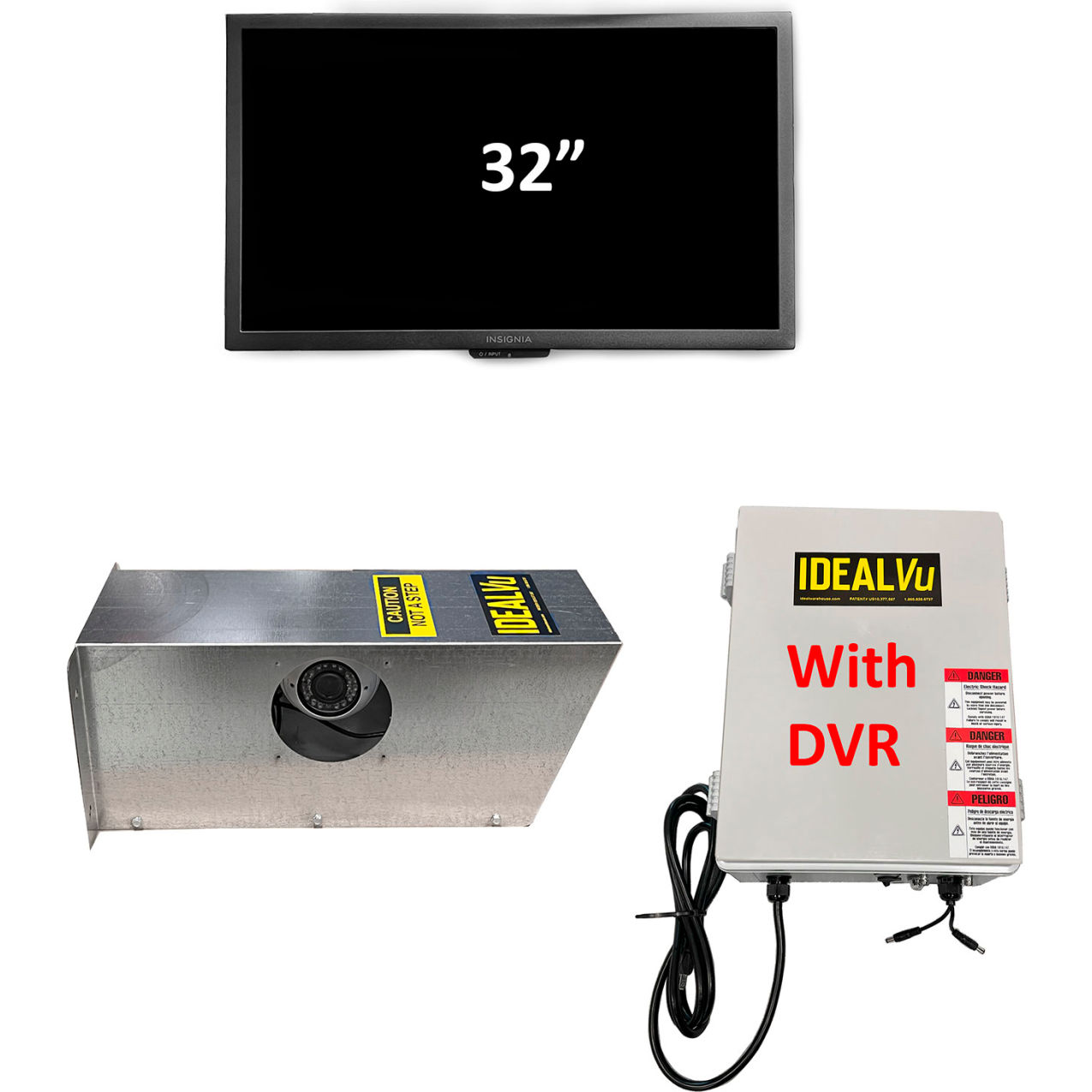 IdealVu 32" Monitor, Single Camera Side Facing, DVR