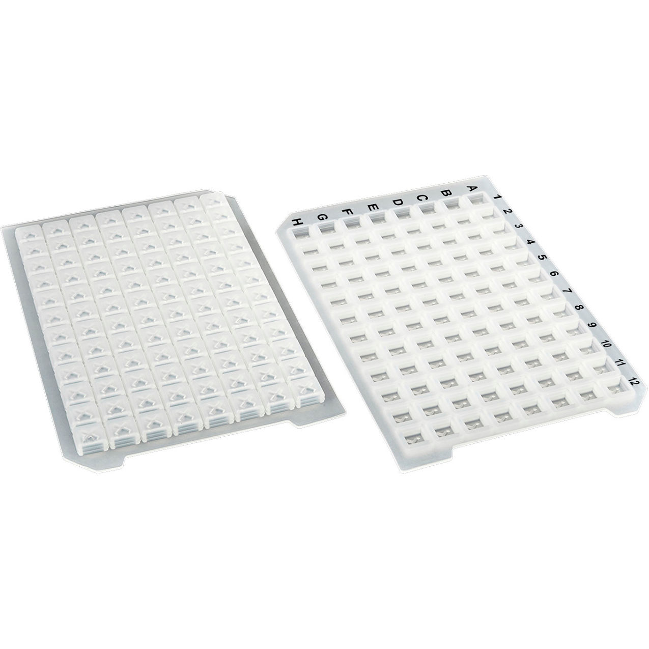 Bio OptiWell Sealing Mat, 96 Square Well, "+" Opening, 8.4mm Dia., Printed, 50/Pack