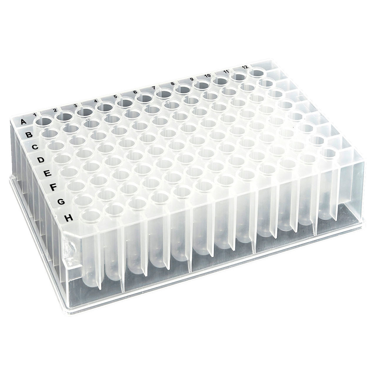 Bio OptiWell Deep Well Plate, 96 Round Well, 1.0mL, U-Bottom, PP, Pack of 50