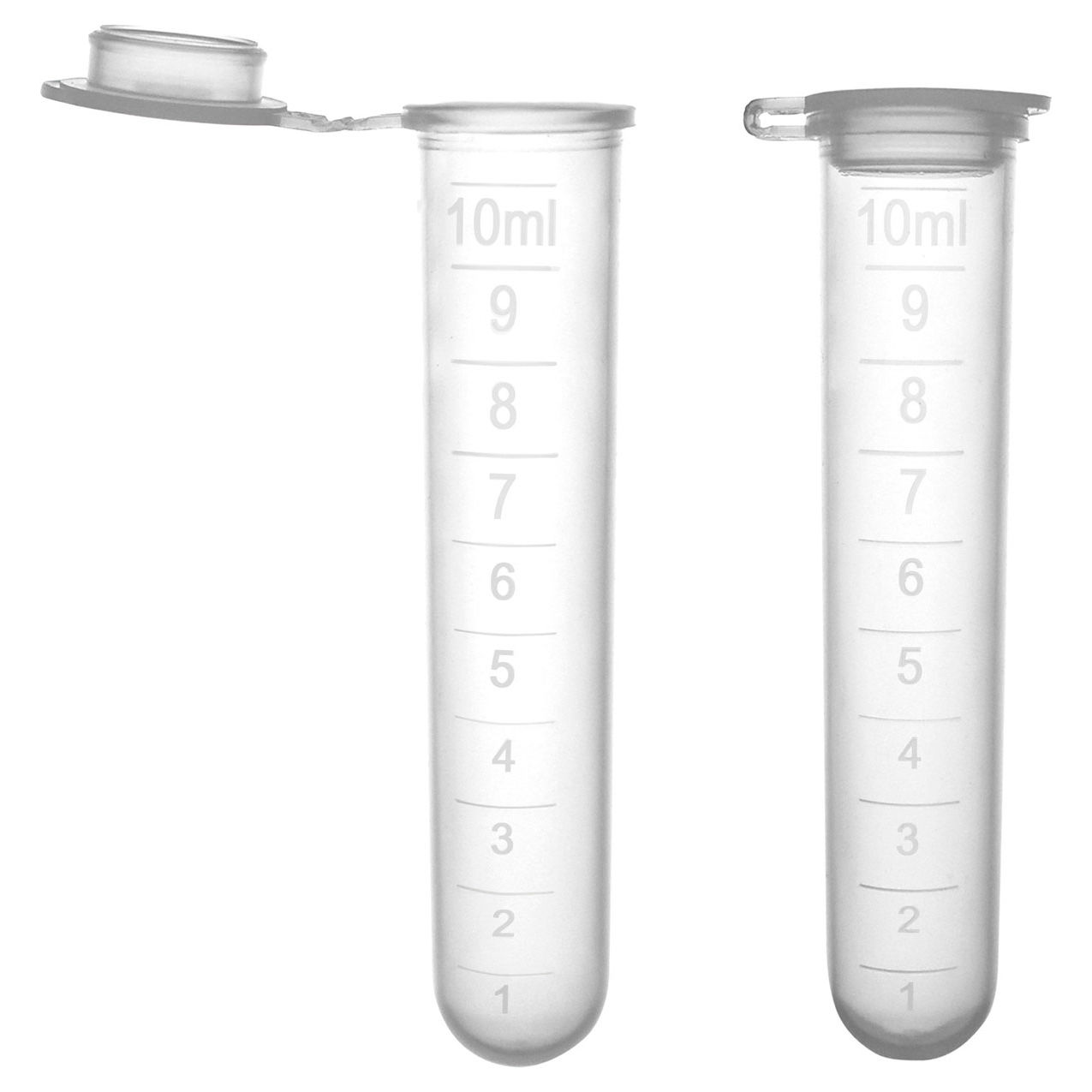 Bio Centrifuge Round Bottom Tube with Attached Snap Cap, Sterile, 10mL, 1000/Case