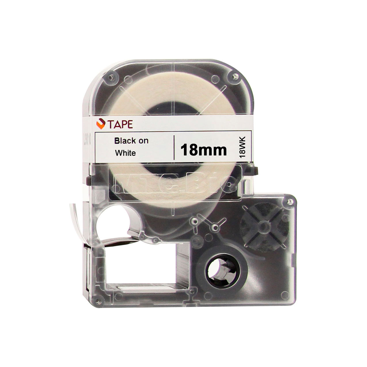 Bio Label Cartridge Cassettes, 11/16"W x 26'L, White with Black Print