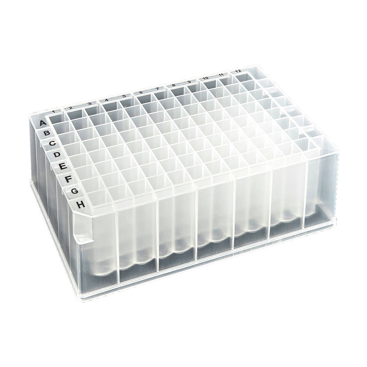 Bio OptiWell Deep Well Plate, 96 Square Well, 2.2mL, U-Bottom, Standard, PP, 50/Pack