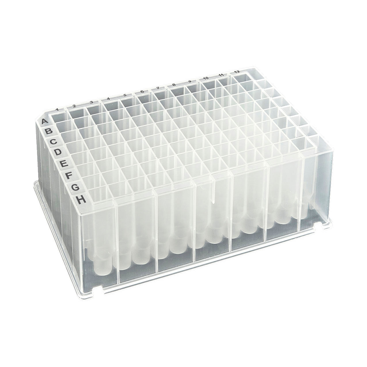 Bio OptiWell Deep Well Plate, 96 Square Well, 2.2mL, V-Bottom, PP, Sterile, 50/Pack