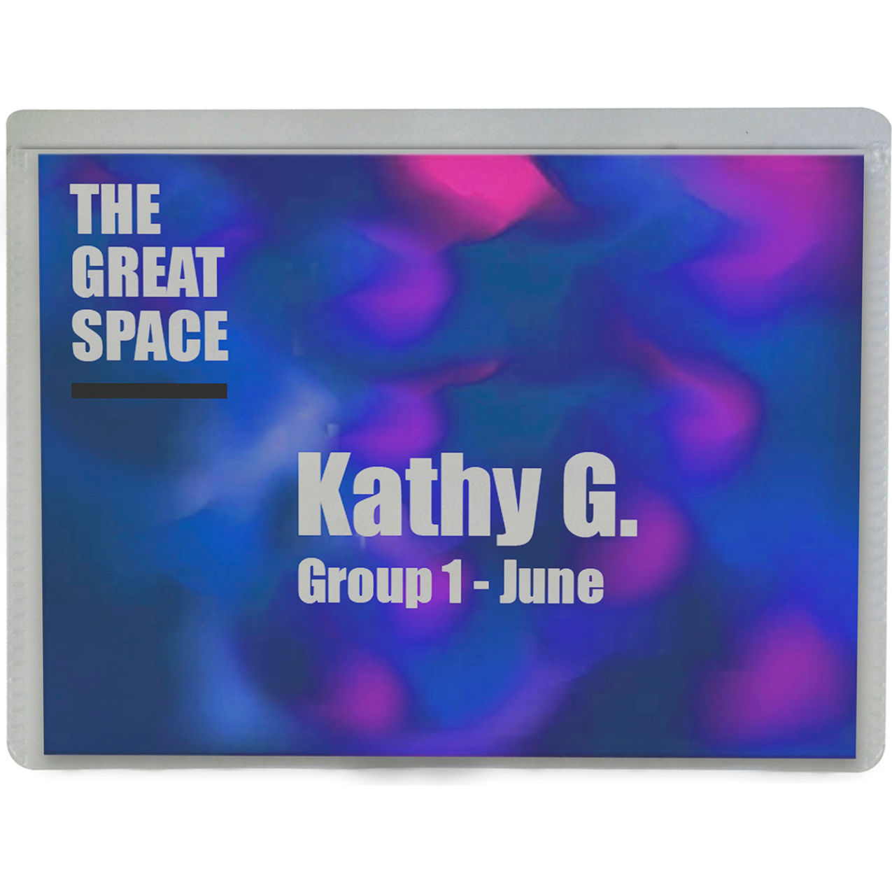 Clip Style Name Badge Holders, Sealed with inserts, 4" x 3", Pack of 96