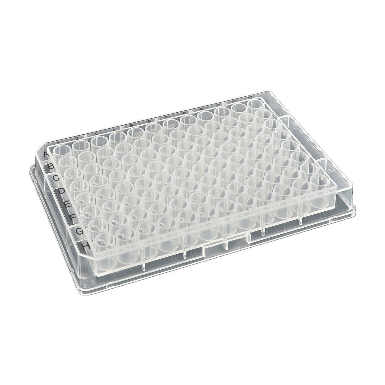 Bio OptiWell Deep Well Plate, 96 Round Well, 0.4mL, F-Bottom, PP, Pack of 100