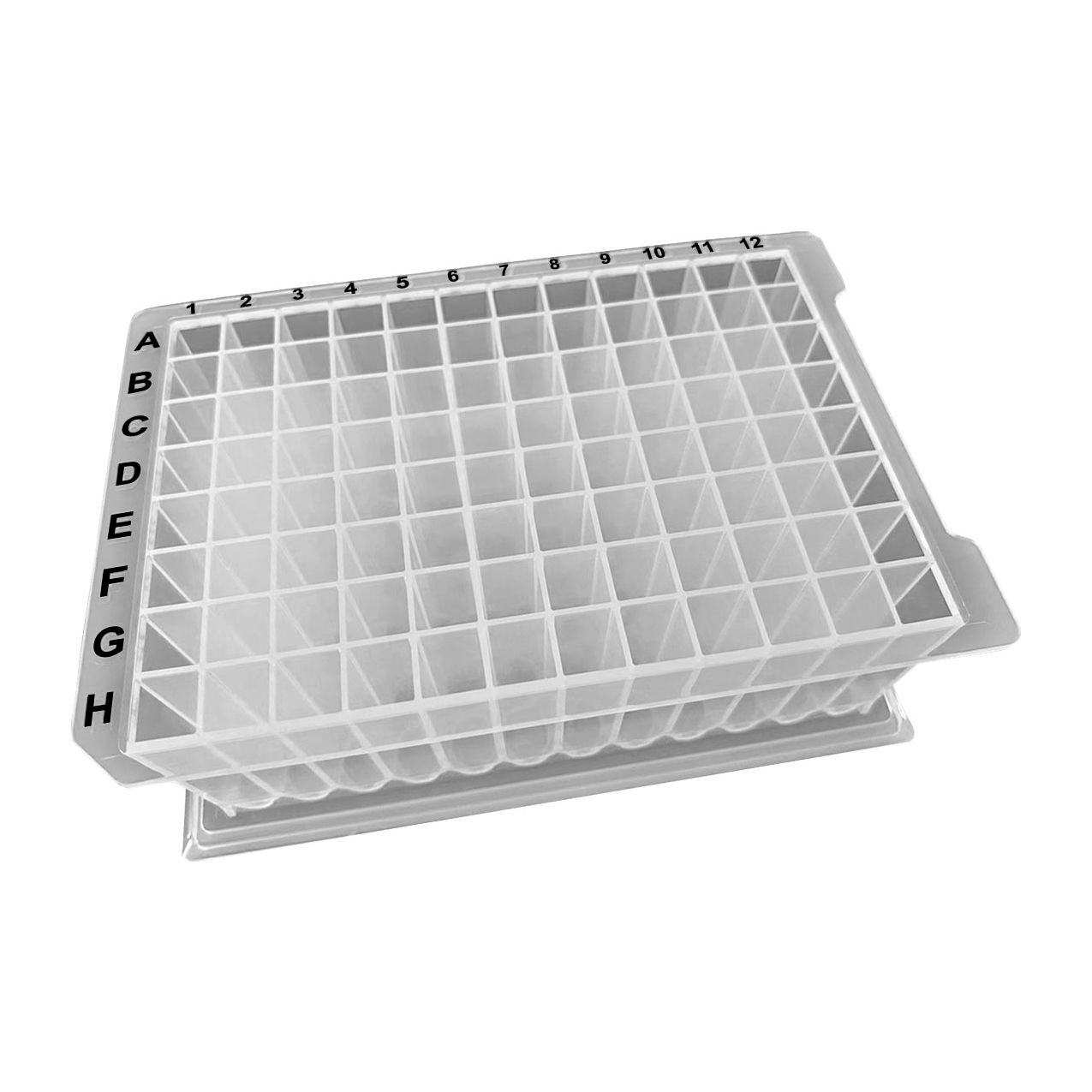 Bio OptiWell Deep Well Plate, 96 Square Well, 2.2mL, U-Bottom, H-Style, PP, 50/Pack