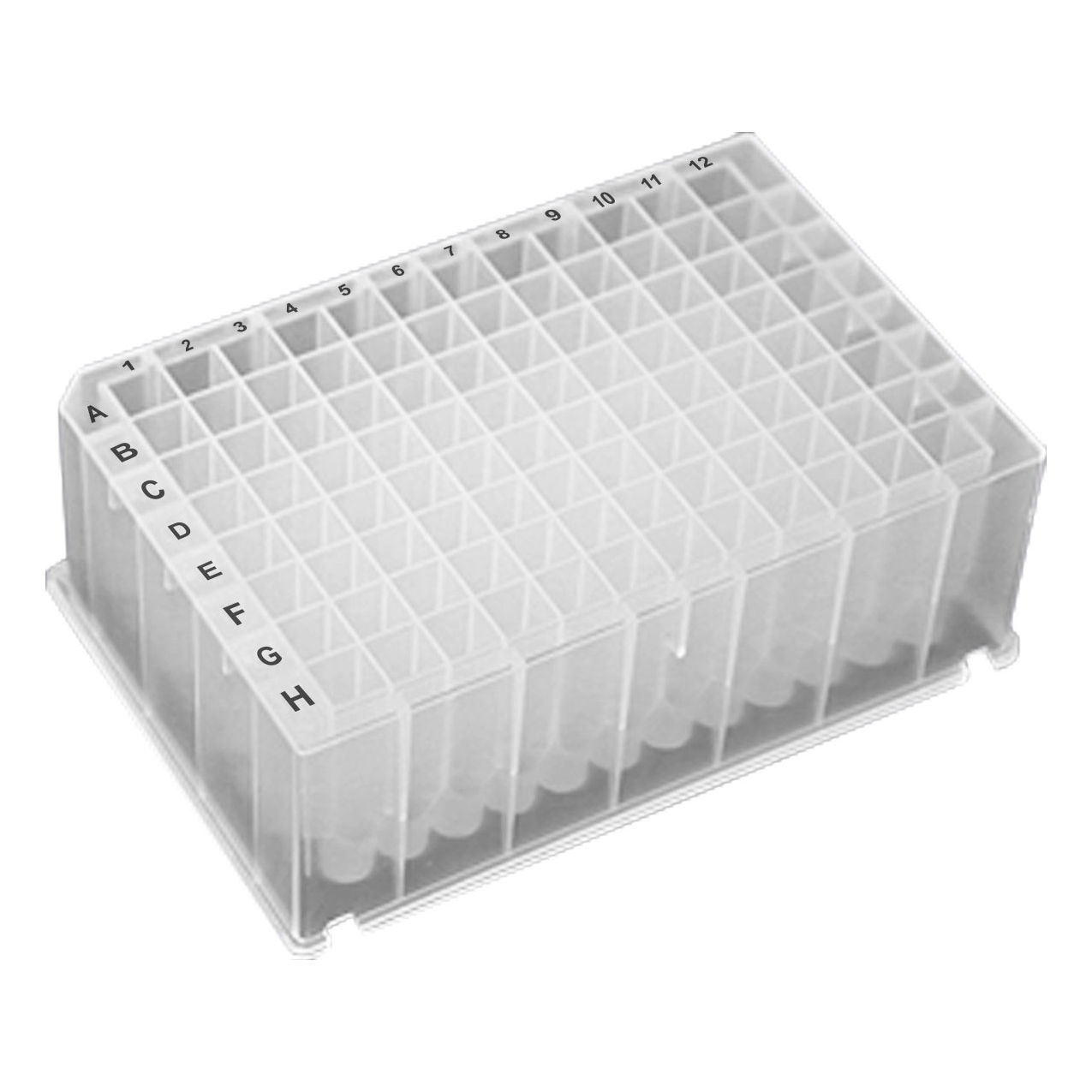 Bio OptiWell Deep Well Plate, 96 Square Well, 2.3mL, V-Bottom, PP, Pack of 50
