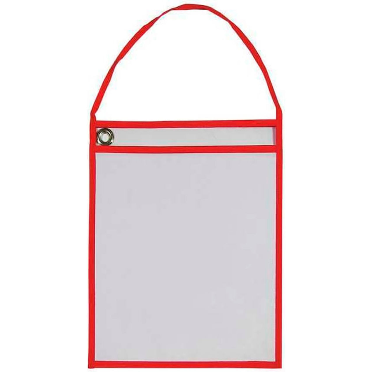 Shop Ticket Holder with Strap, Red, 10-11/16" x 11-3/4", Pack of 25