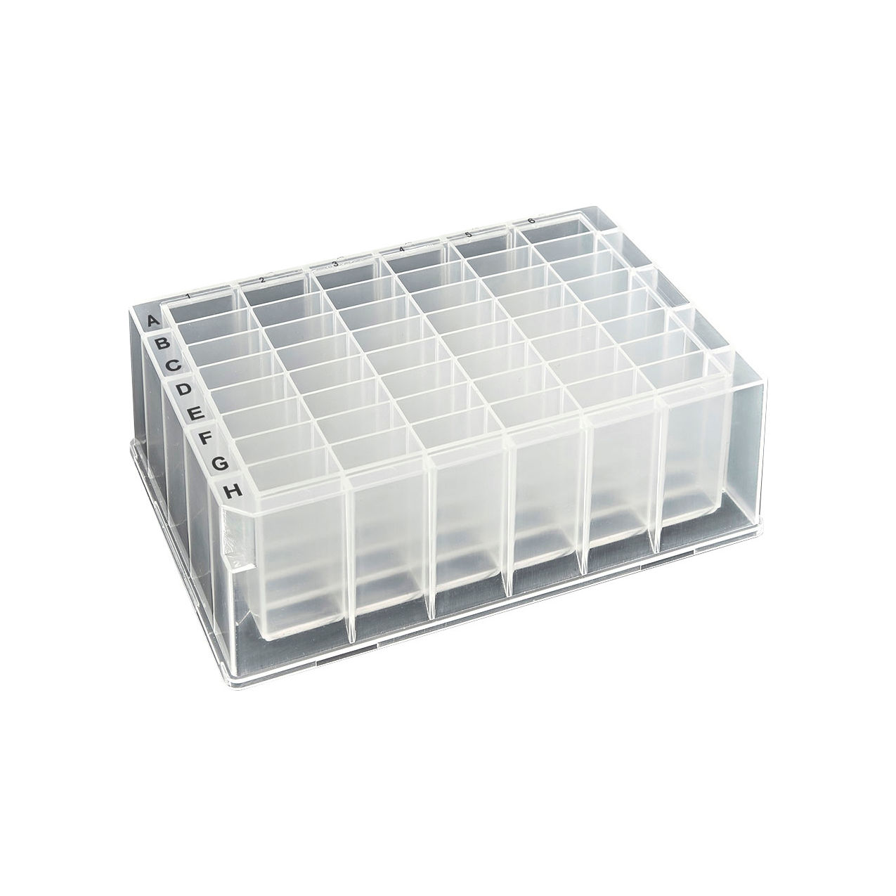 Bio OptiWell Deep Well Plate, 48 Square Well, 4.6mL, U-Bottom, PP, Sterile, 50/Pack