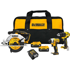 20V MAX 3-Tool Combo Kit: Drill/Driver, Circular Saw, Impact Driver