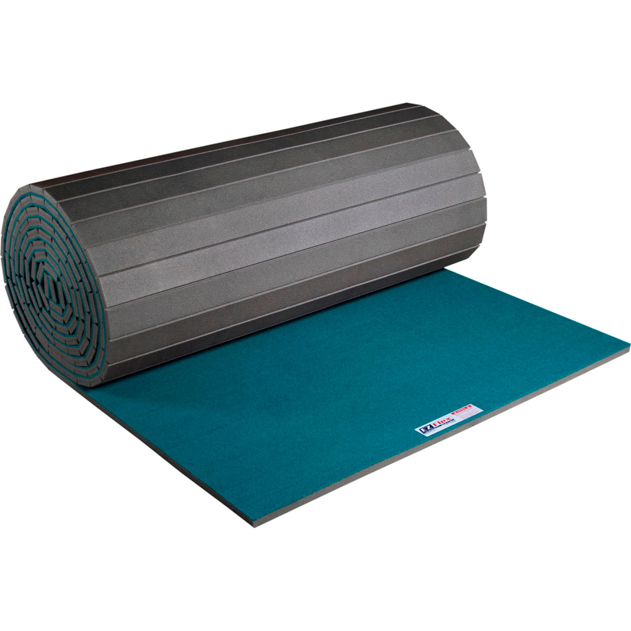 Sport Mats, Antimicrobial Fitness Mat, 1-3/8" Thick, 6' x 42', Teal