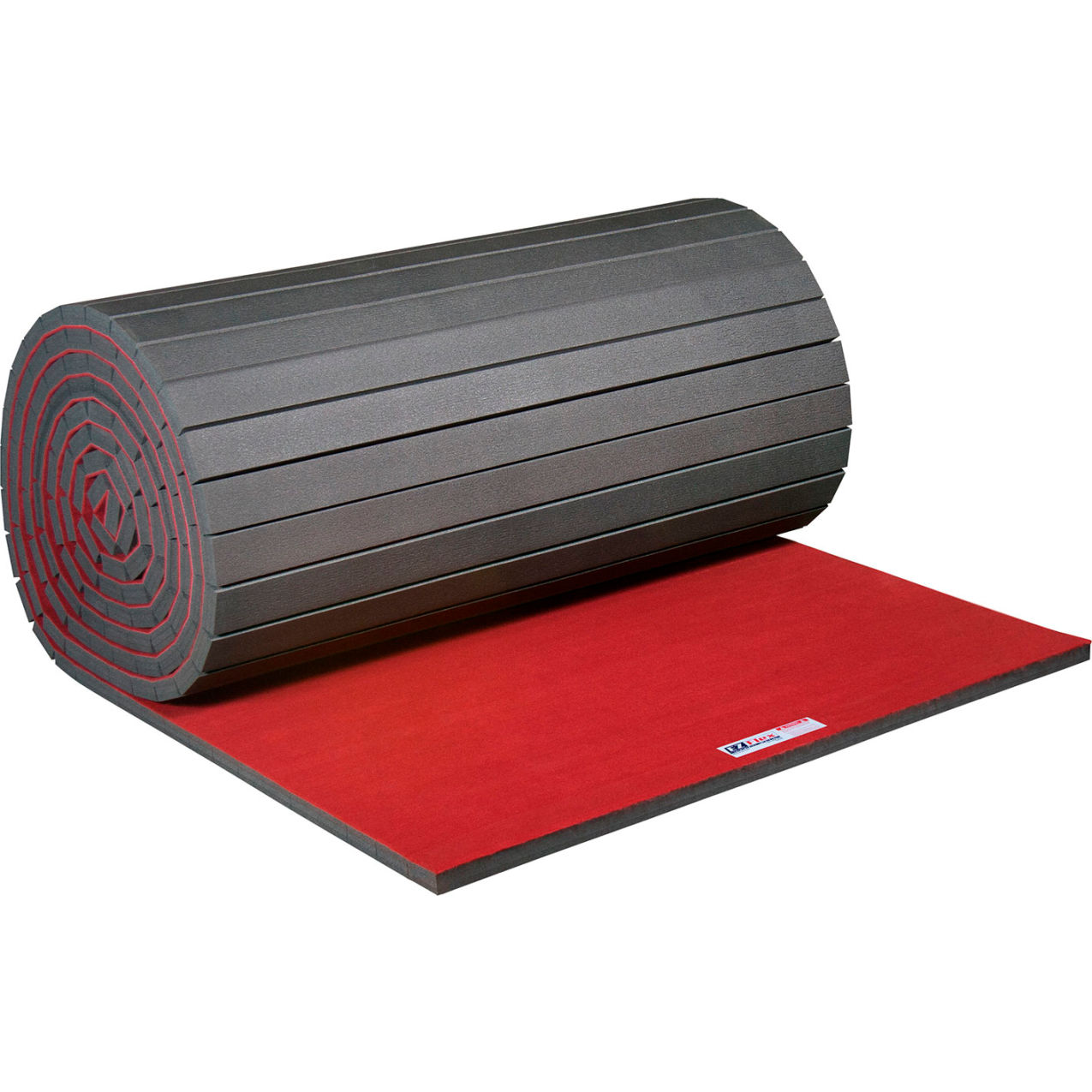 Sport Mats, Antimicrobial Fitness Mat, 2" Thick, 6' x 1' to 42' Custom Cut, Red