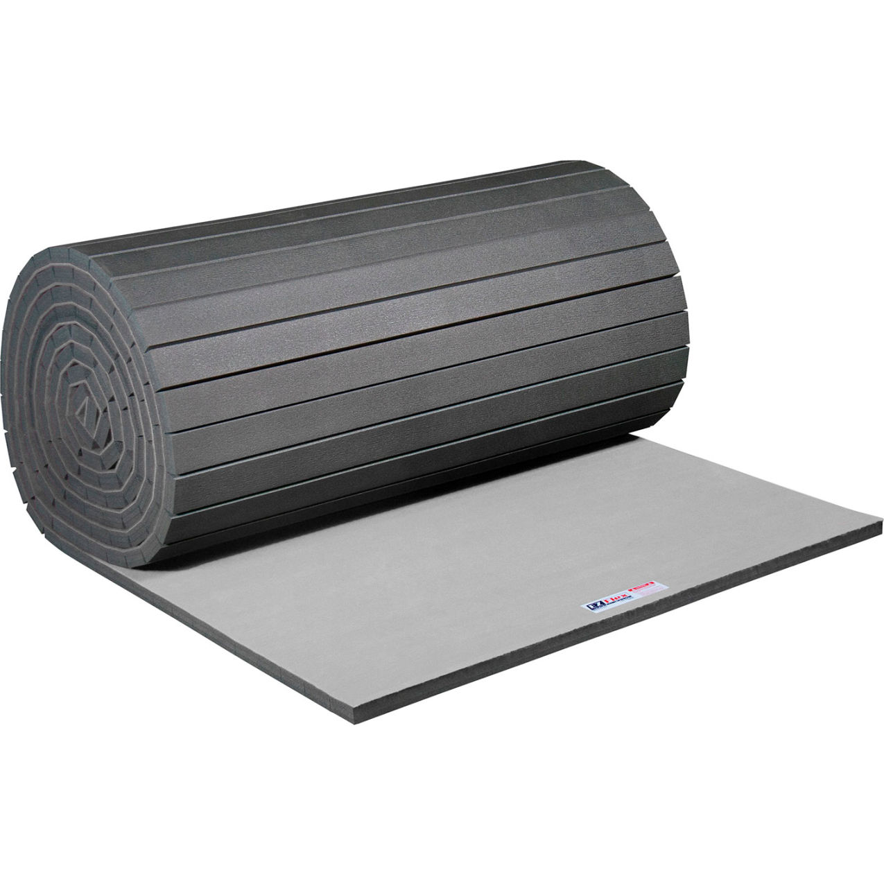 Sport Mats, Antimicrobial Fitness Mat, 2" Thick, 6' x 1' to 42' Custom Cut, Light Gray