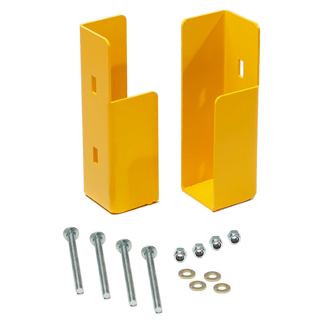 Guardrail Lift Out Bracket Pair Assembly, Yellow