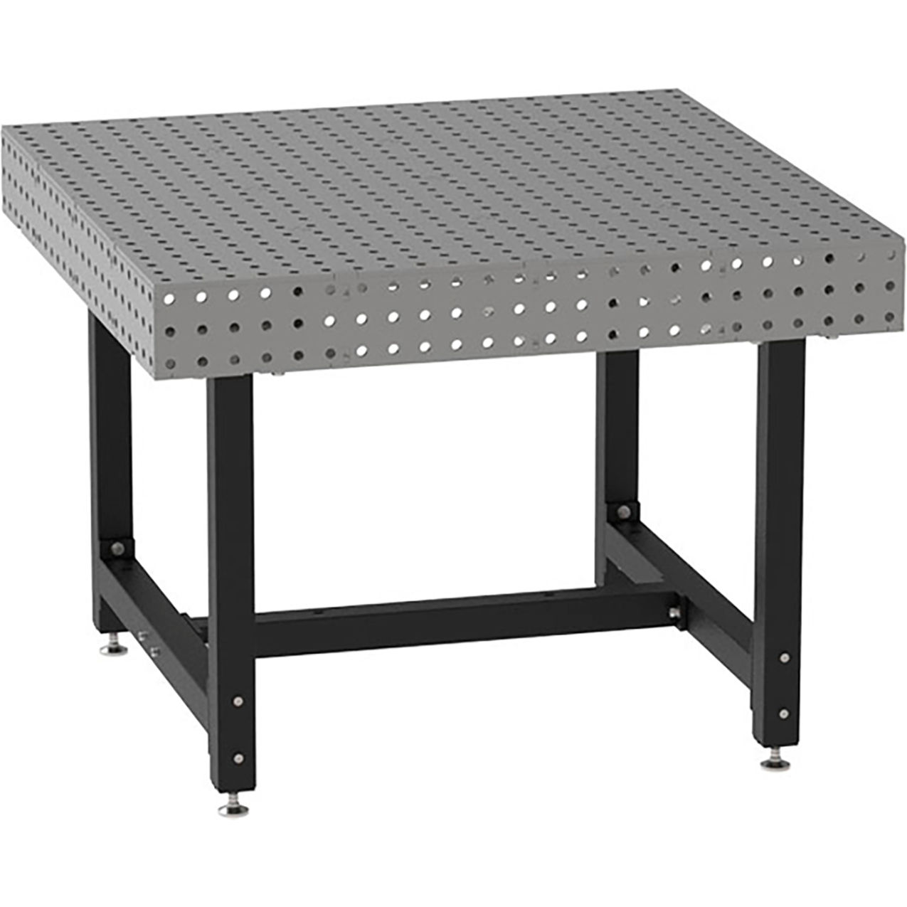 Welding Table, Stationary, 48"W x 48"D x 36"H, Silver