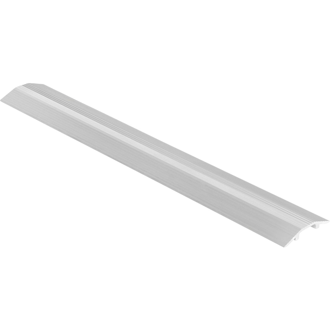 Aluminum Extruded Hose & Cable Crossover, 10000 lb Cap, 48" x 7-1/8" x 1-1/16", Silver