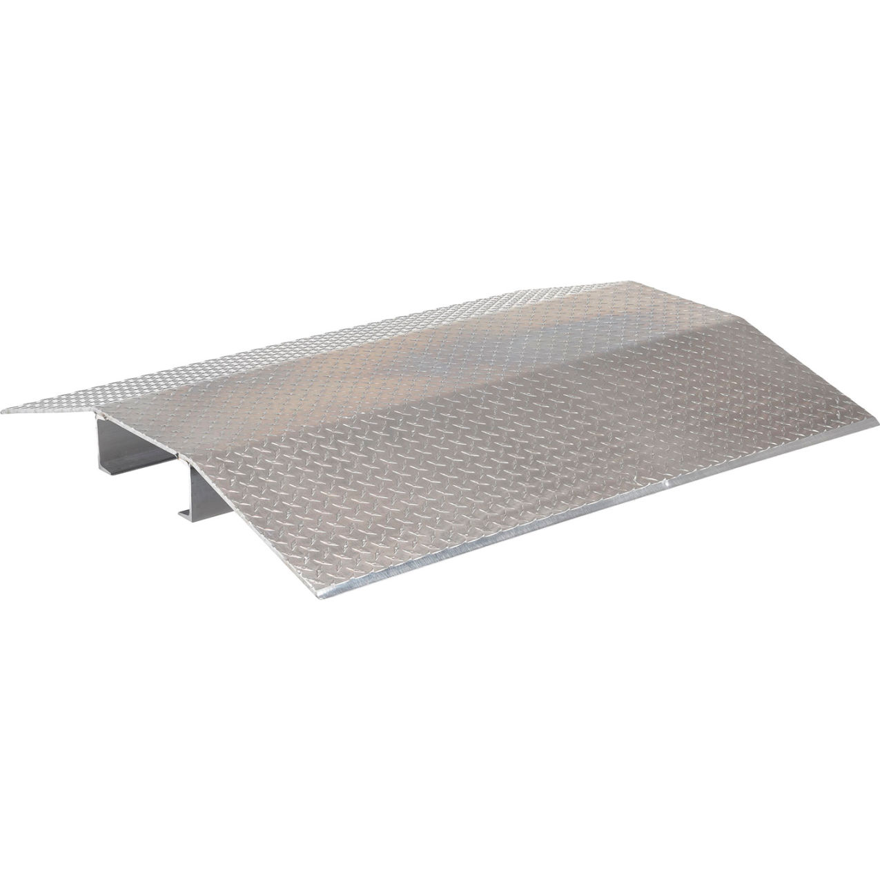 Fabricated Aluminum Hose & Cable Crossover, 2000 lb. Cap., 40" x 48" x 4-3/8", Silver
