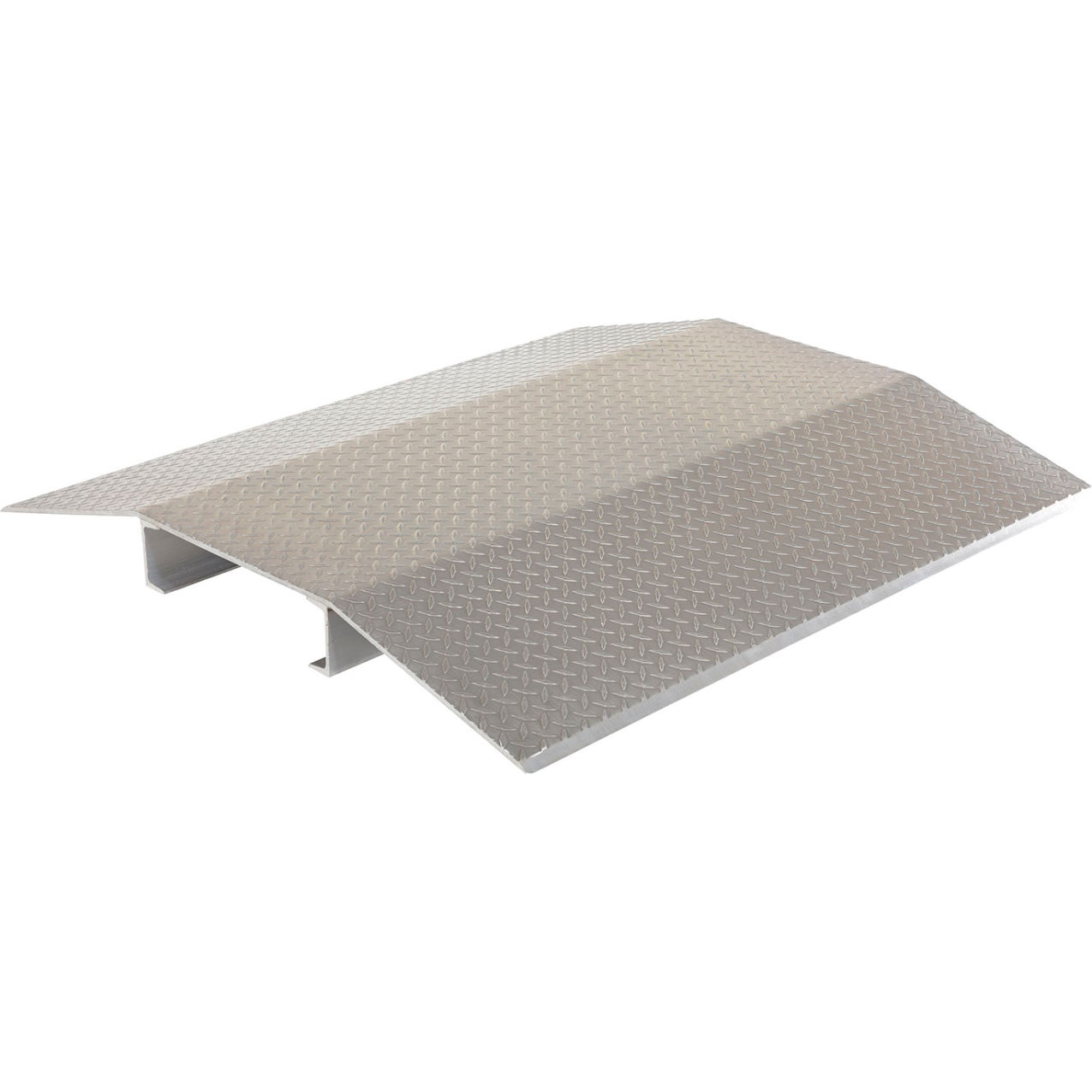 Fabricated Aluminum Hose & Cable Crossover, 2000 lb. Cap., 44" x 48" x 4-3/8", Silver