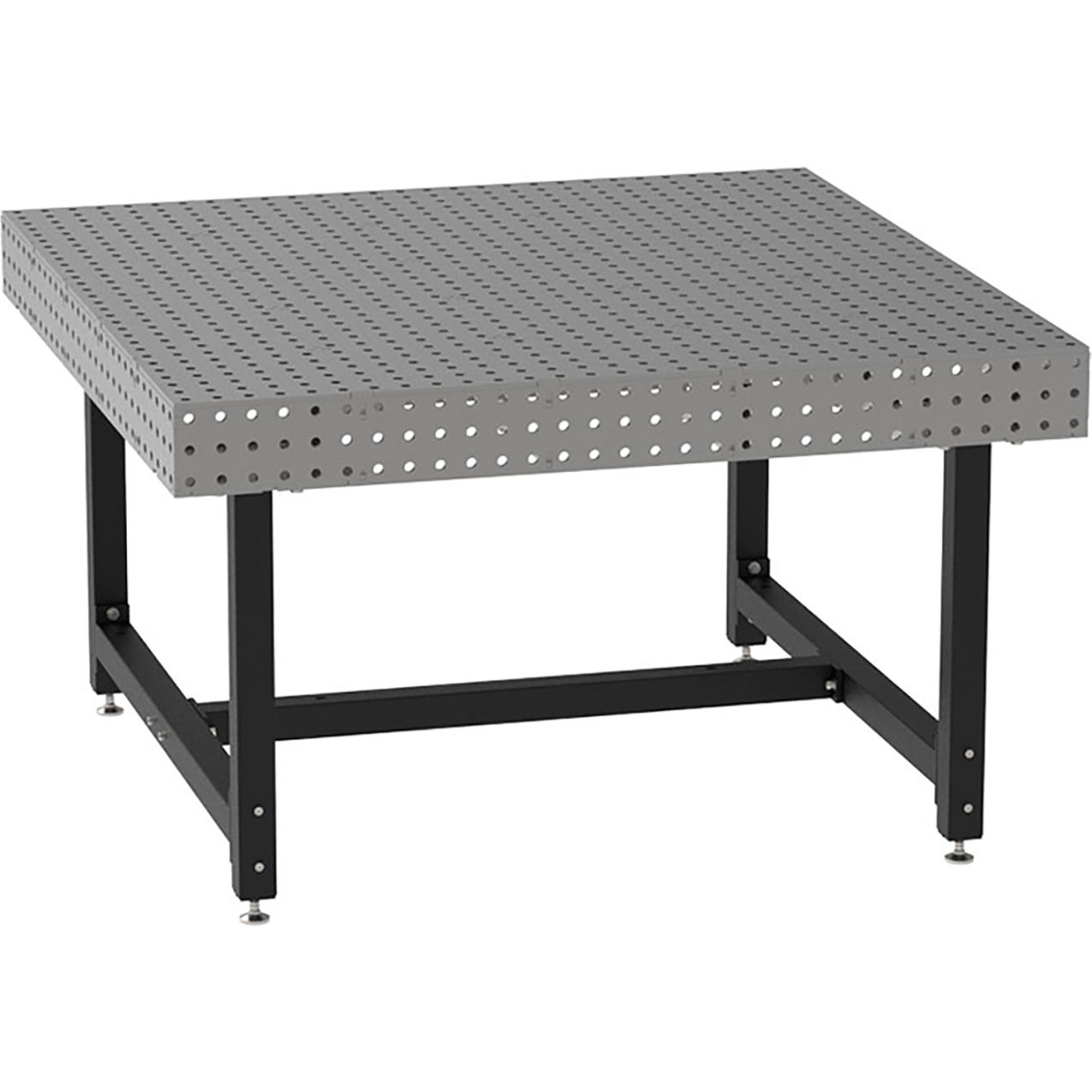 Welding Table, Stationary, 60"W x 60"D x 36"H, Silver