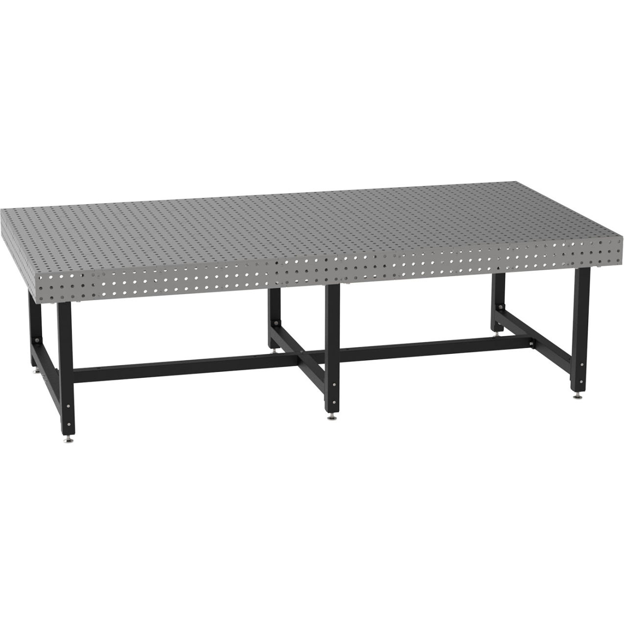 Welding Table, Stationary, 120"W x 60"D x 36"H, Silver
