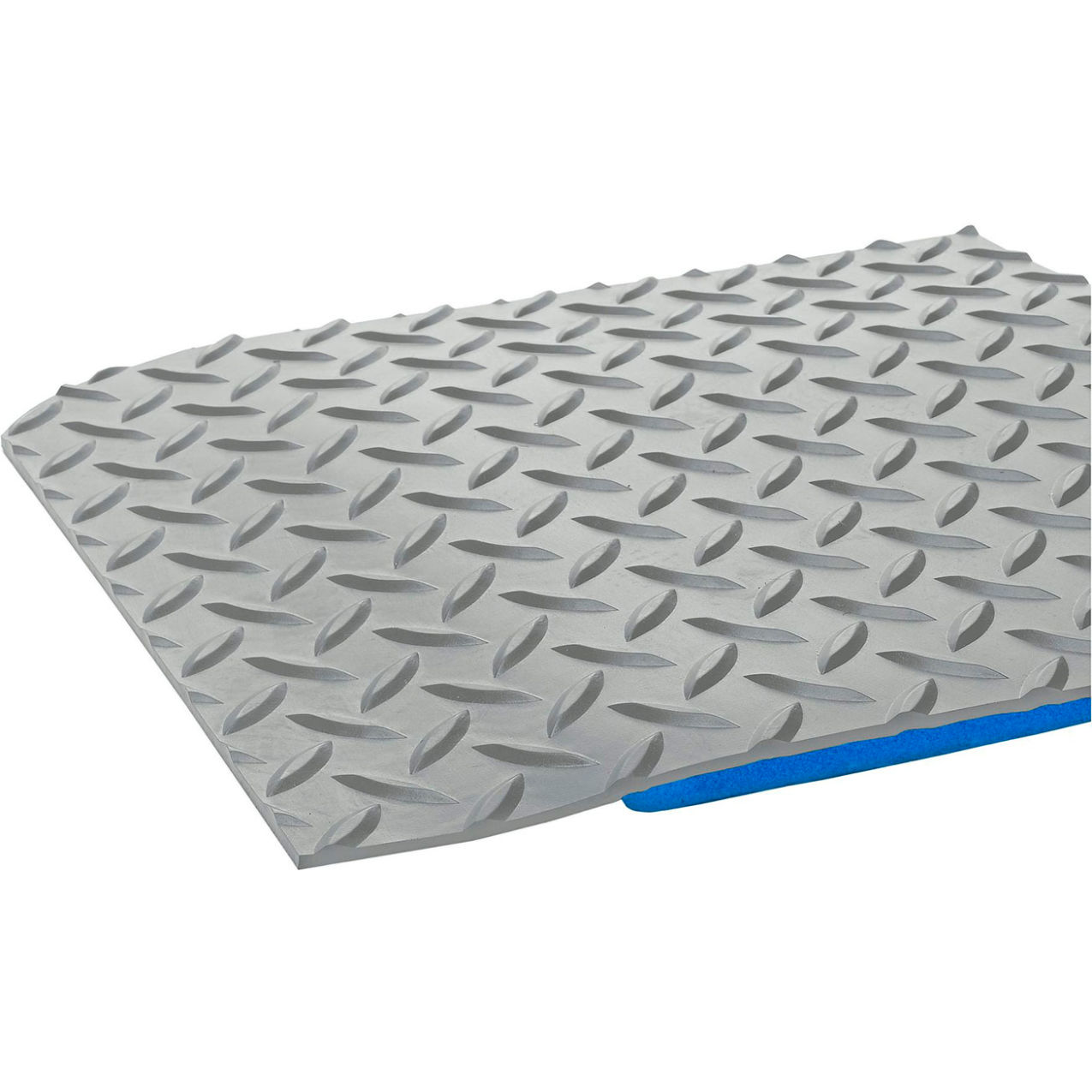 Worker's Delight Deck Plate Cleanroom Mat, 9/16" Thick, 3'Wx5'L, Gray