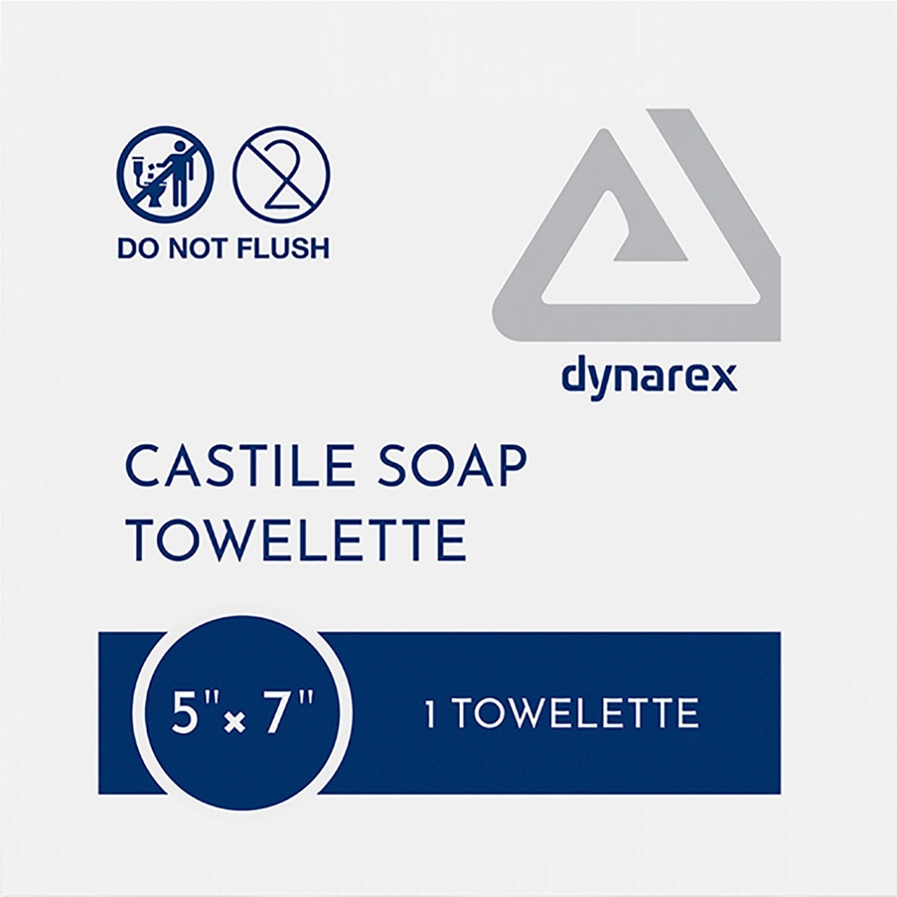 LabChoice Castile Soap Towelettes, 5" x 7", White