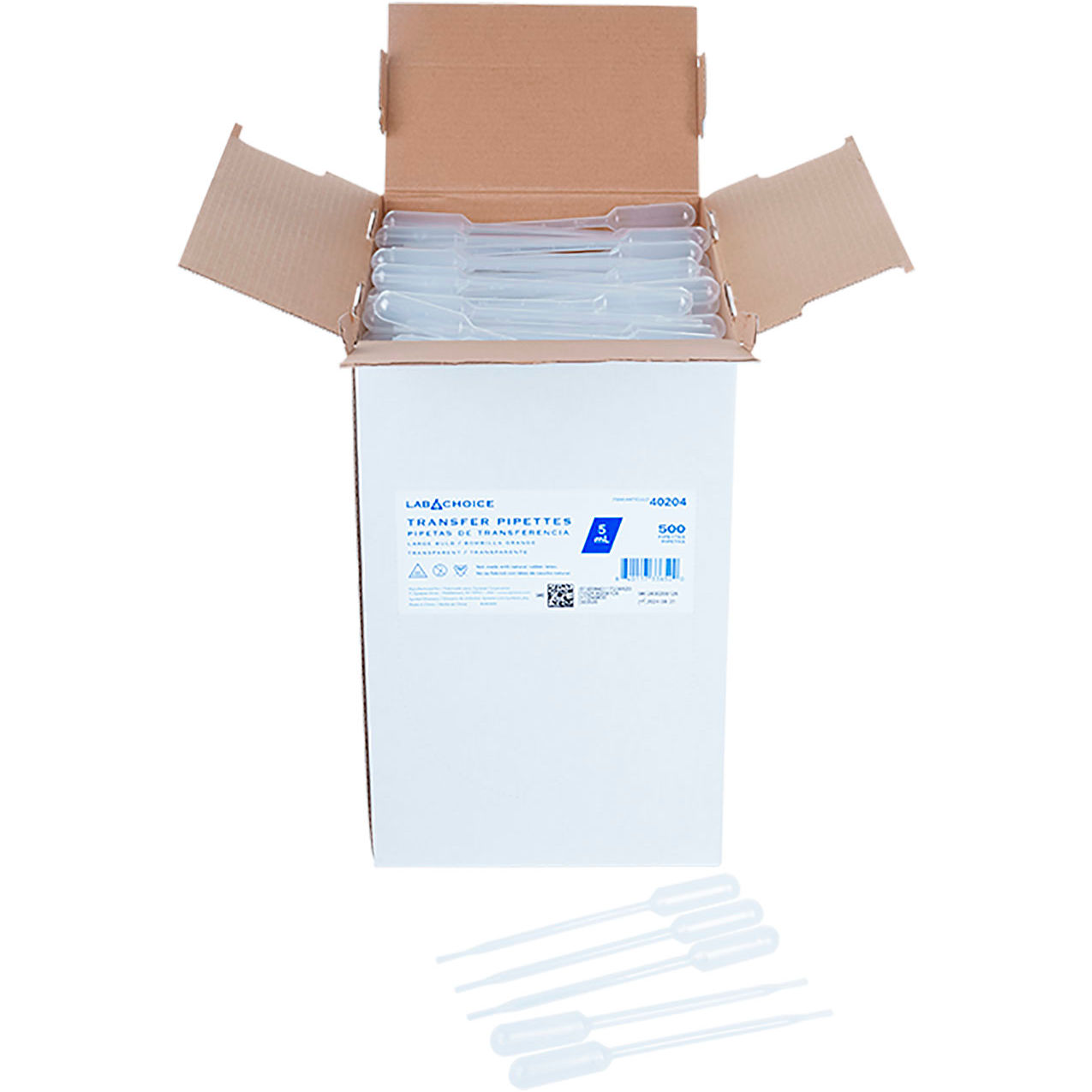 LabChoice Individually Packed Transfer Pipette, Pediatric, 1.5ml, Transparent