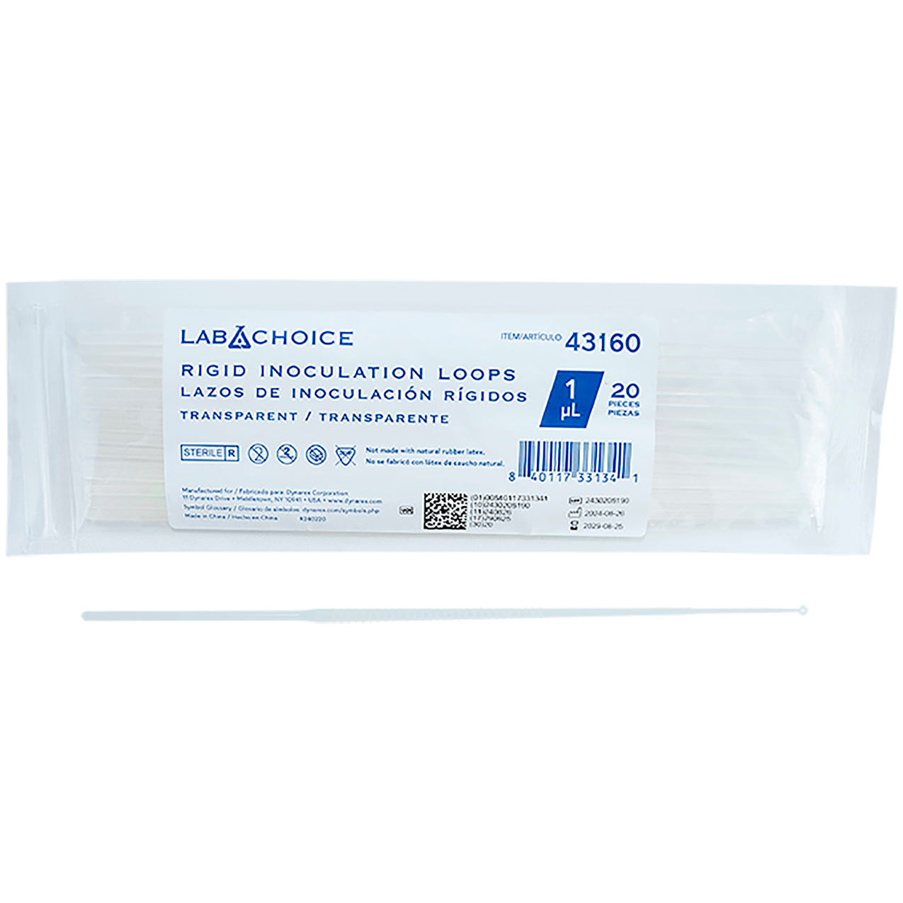LabChoice Rigid Inoculation Loop, Sterile, 1l Capacity, Neutral